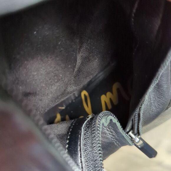 SAM Edelman black leather boots Patton size 7 riding - Picture 14 of 14